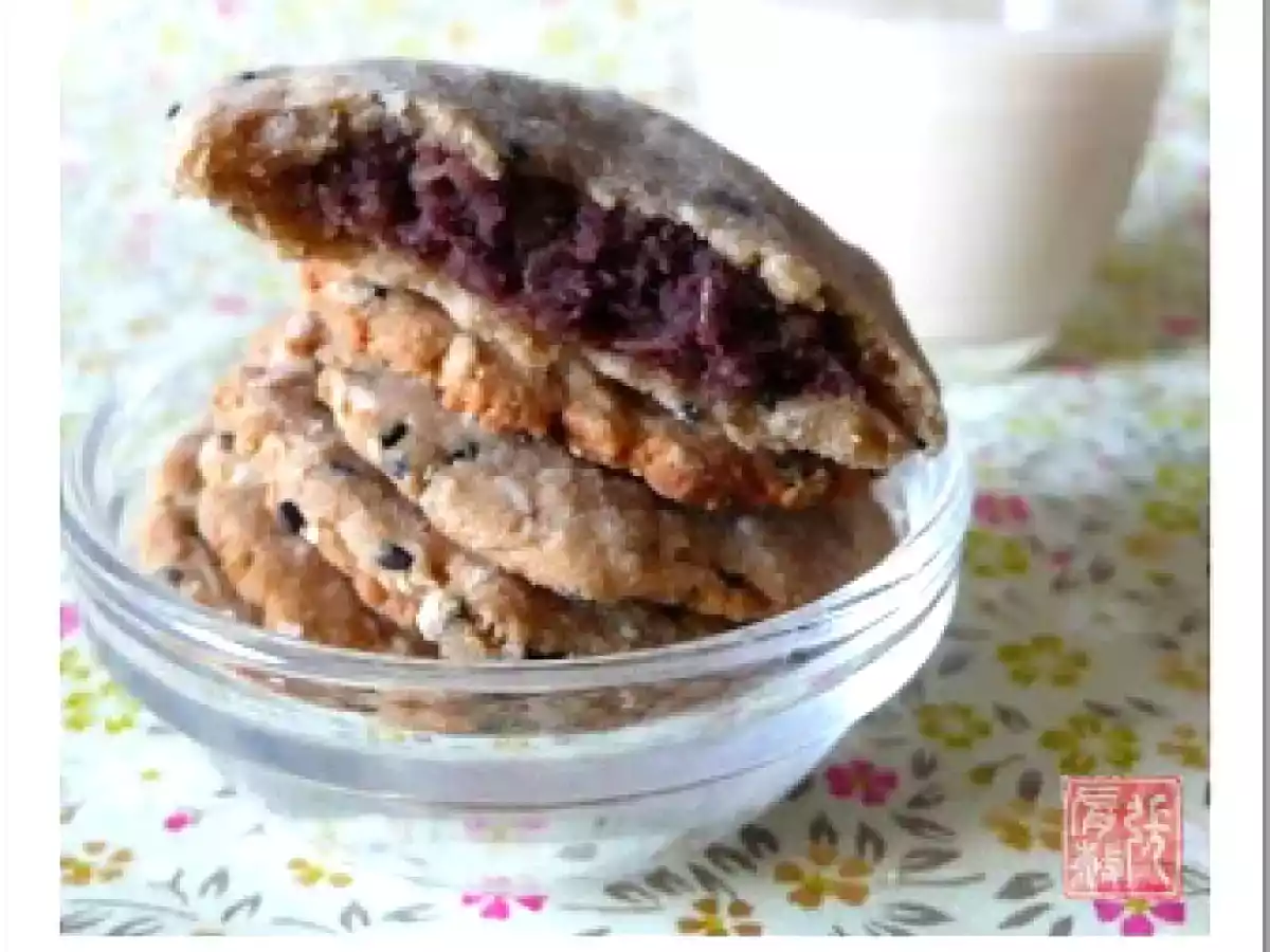 Fin septembre, début octobre (biscuits au sésame noir & haricots rouges)