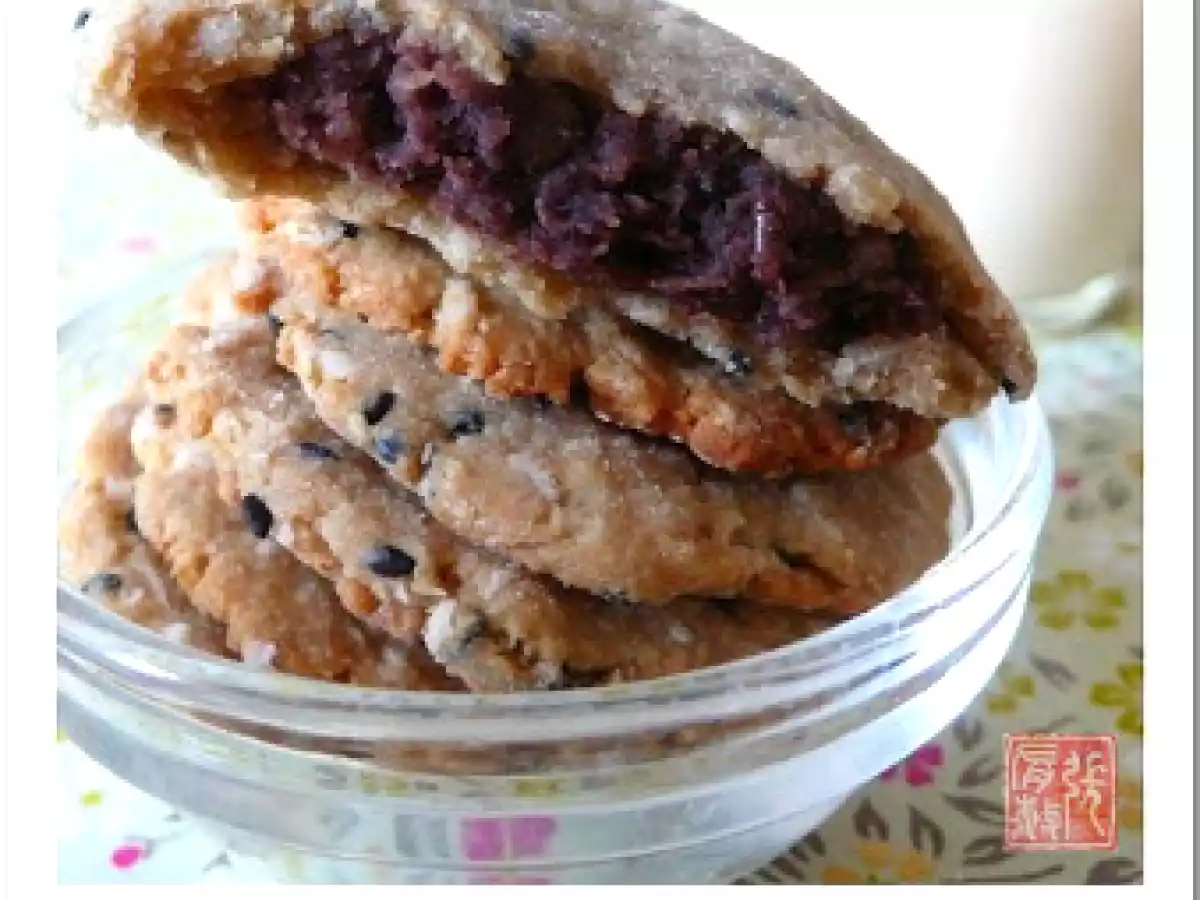Fin septembre, début octobre (biscuits au sésame noir & haricots rouges) - photo 2
