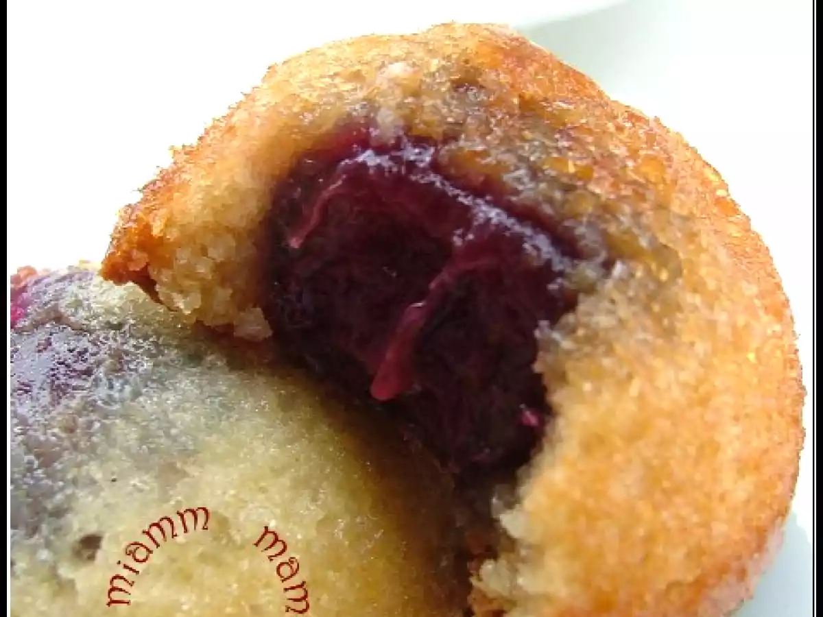 Financiers au sirop parfum cerise griotte