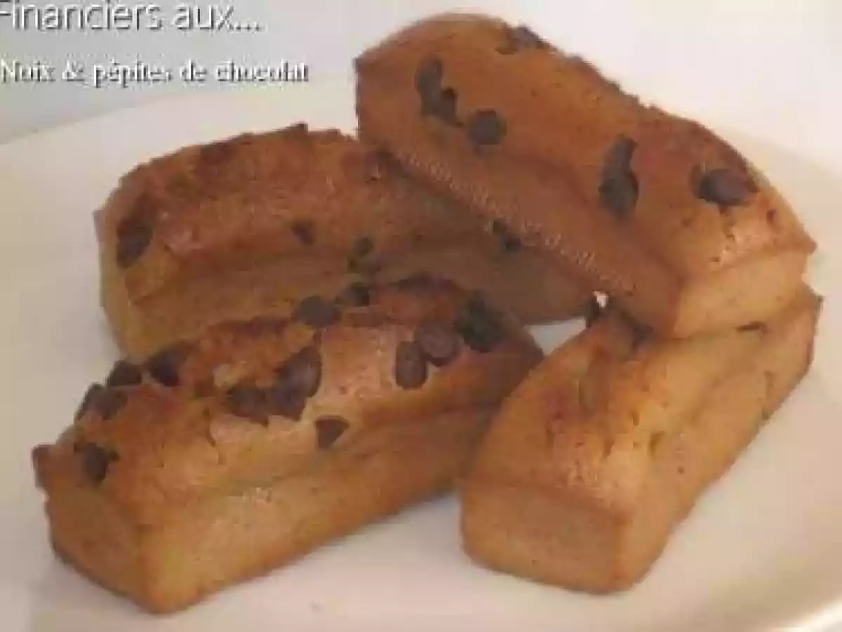 Financiers aux noix & pépites de chocolat - photo 3