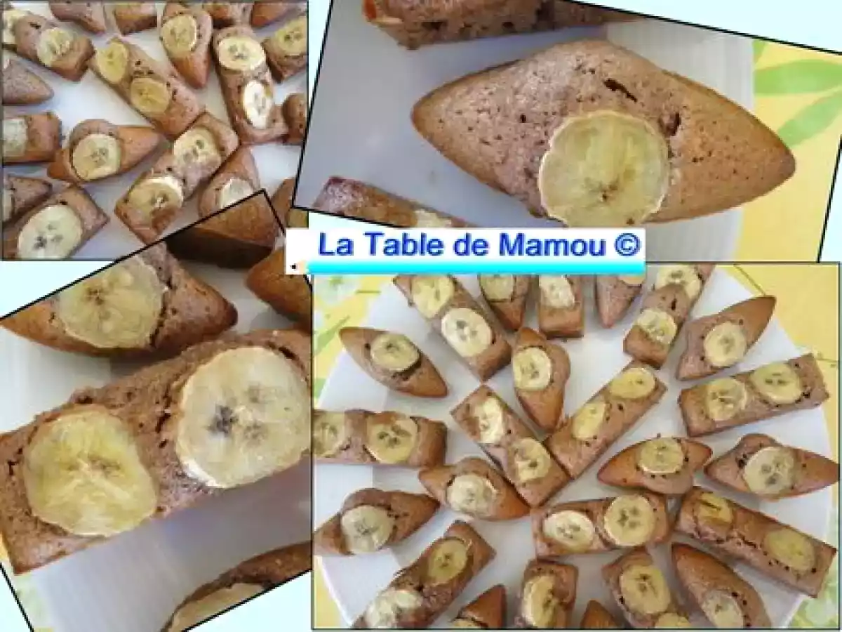 Financiers chocolat banane