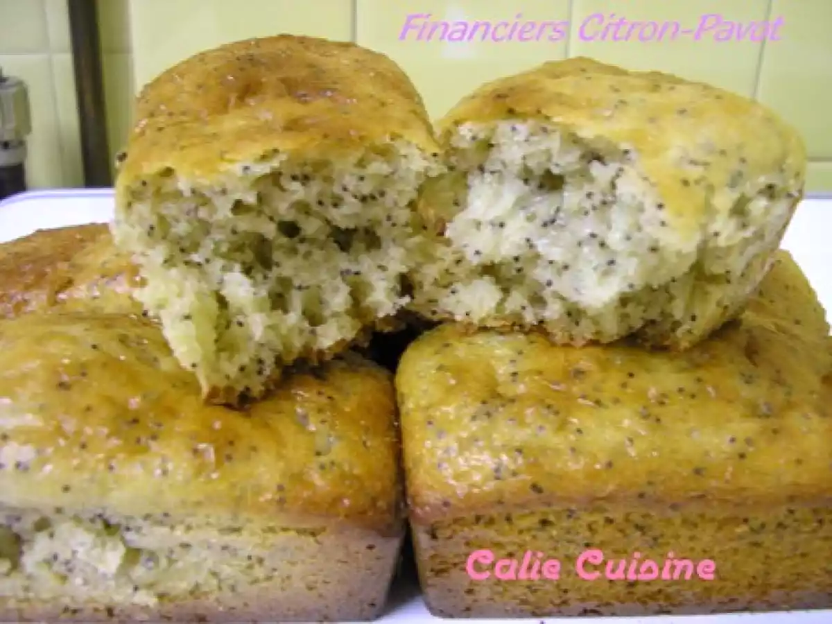 Financiers légers au citron et graines de pavot !!