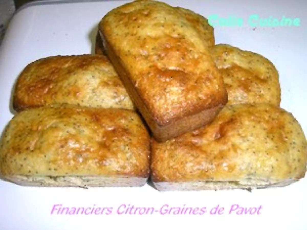 Financiers légers au citron et graines de pavot !! - photo 2