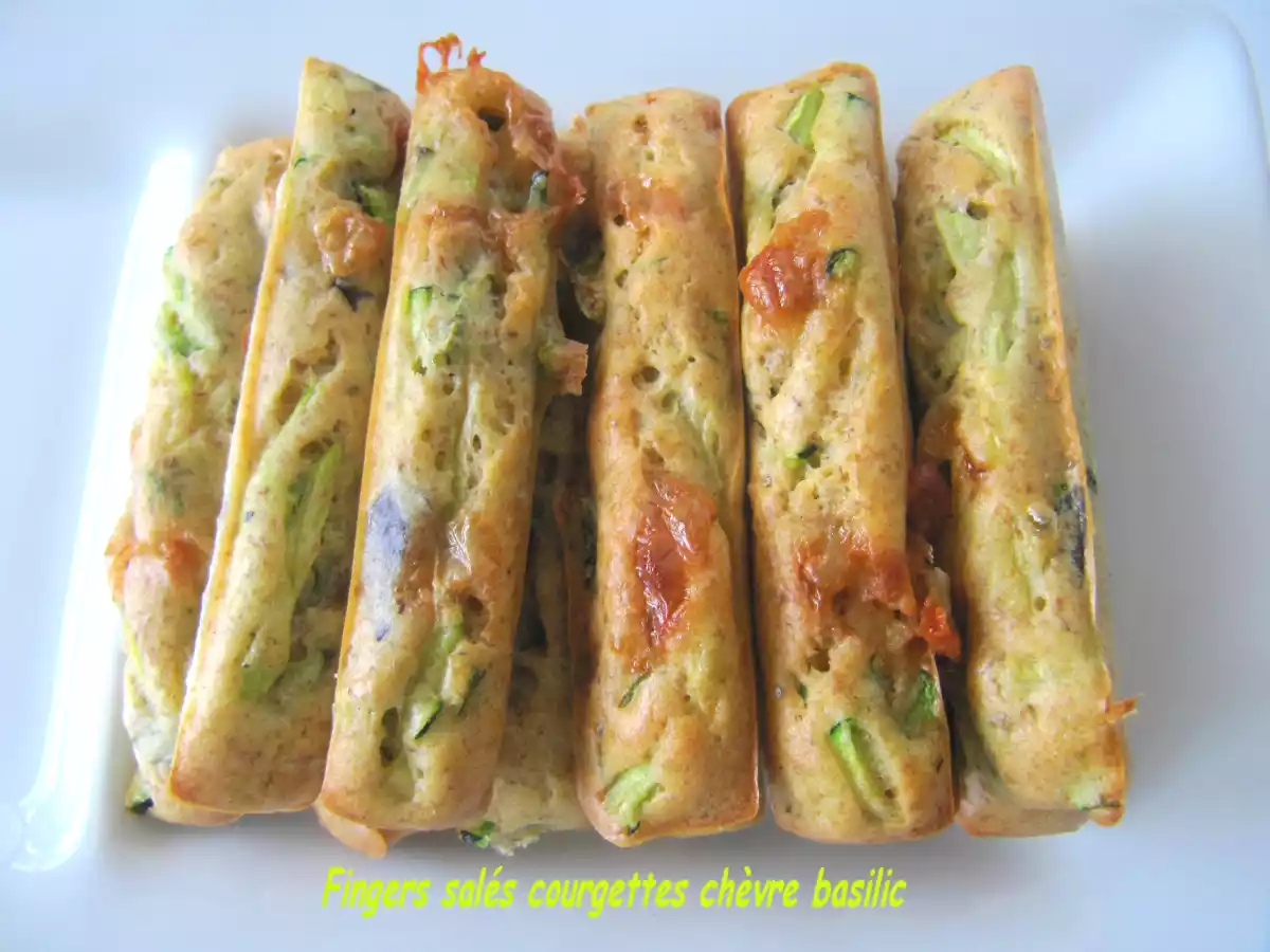 FINGERS SALES COURGETTE CHEVRE BASILIC