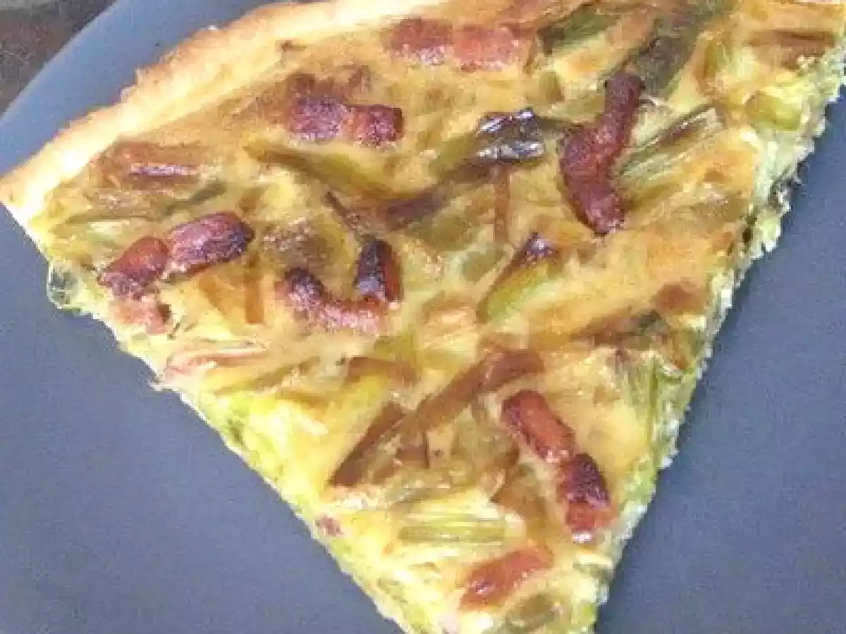 Flamiche à la bière et aux lardons