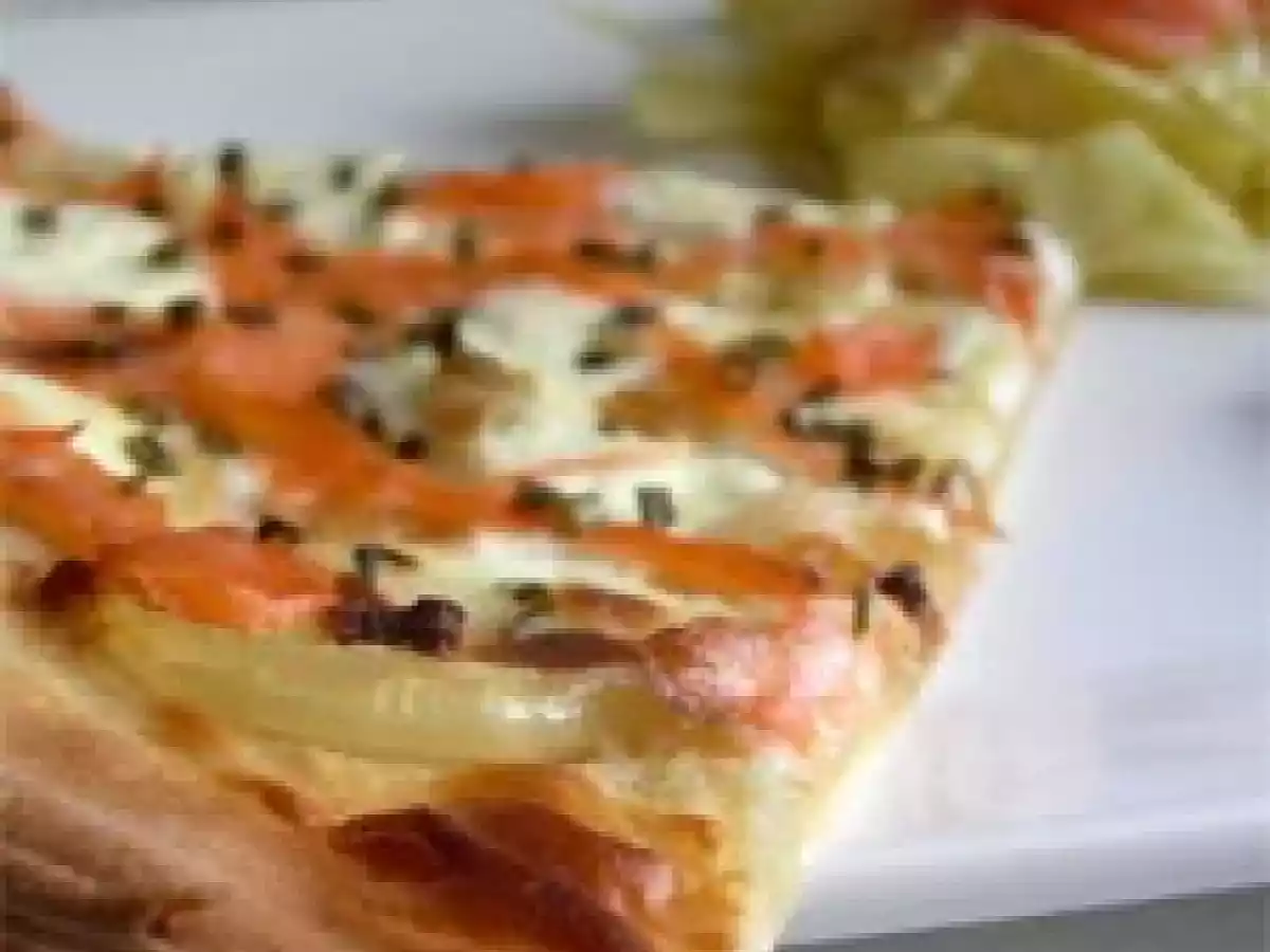 Flammekueche au saumon