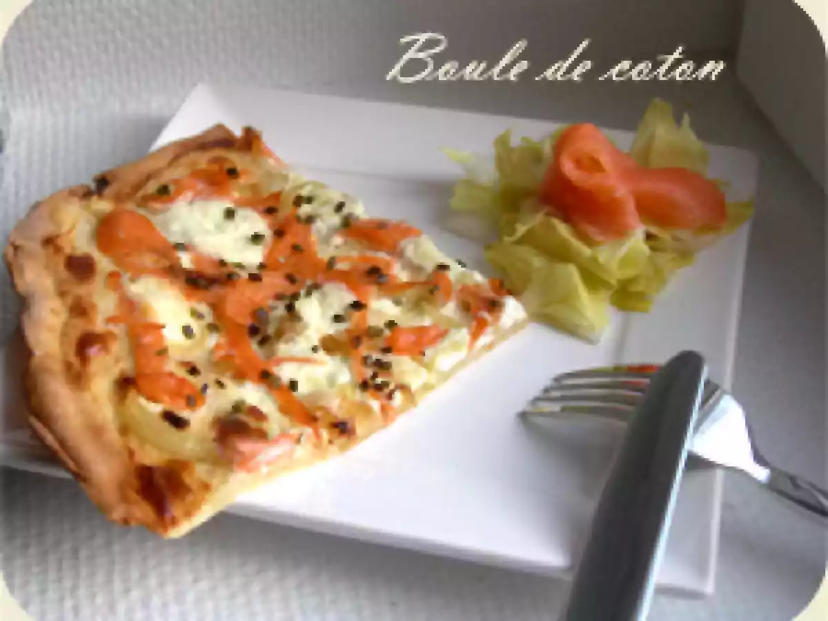 Flammekueche au saumon - photo 2