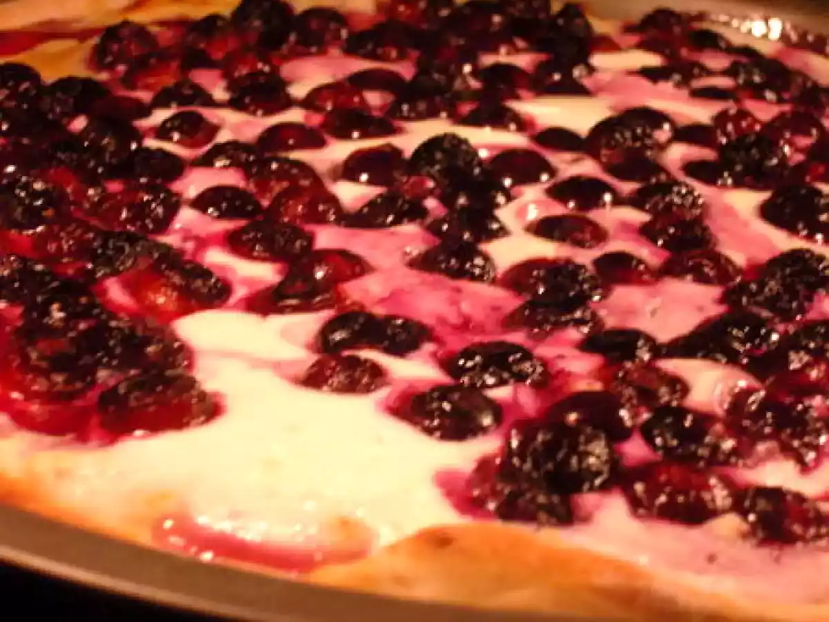 Flammekueche aux myrtilles - photo 2