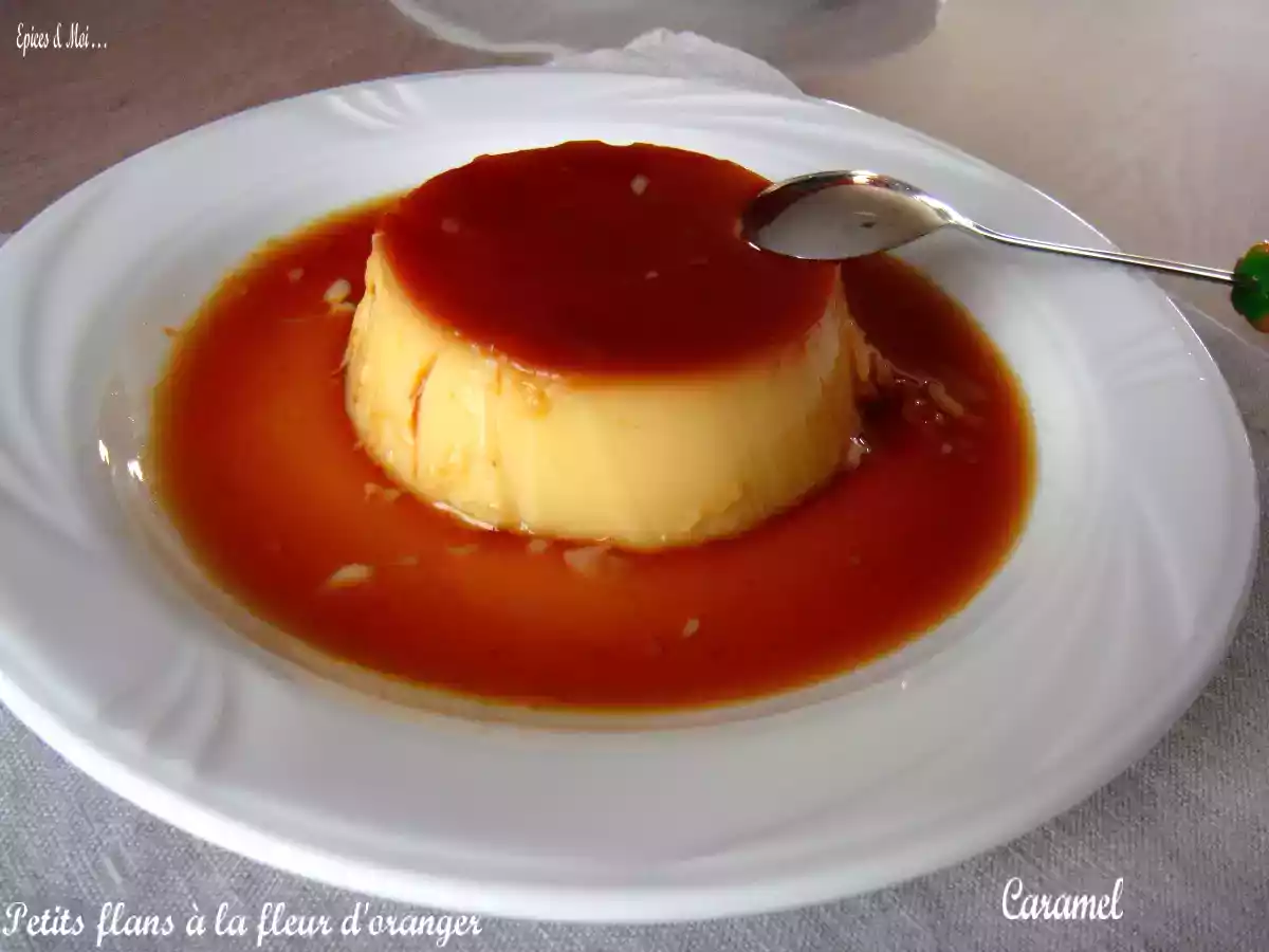 Flan à la fleur d'oranger & caramel - photo 2