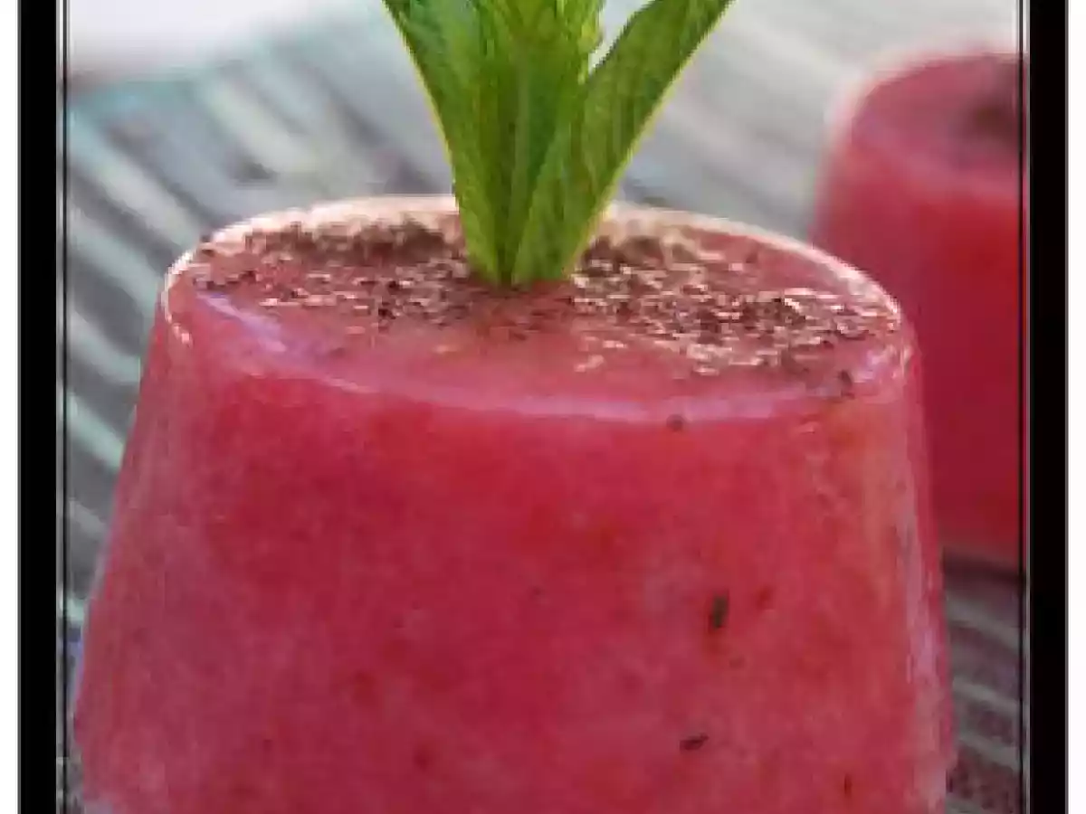 FLAN A LA FRAISE (Agar-Agar)