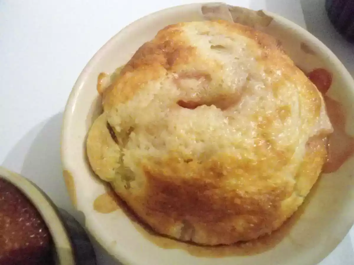 Flan à la rhubarbe et aux fraises - photo 4