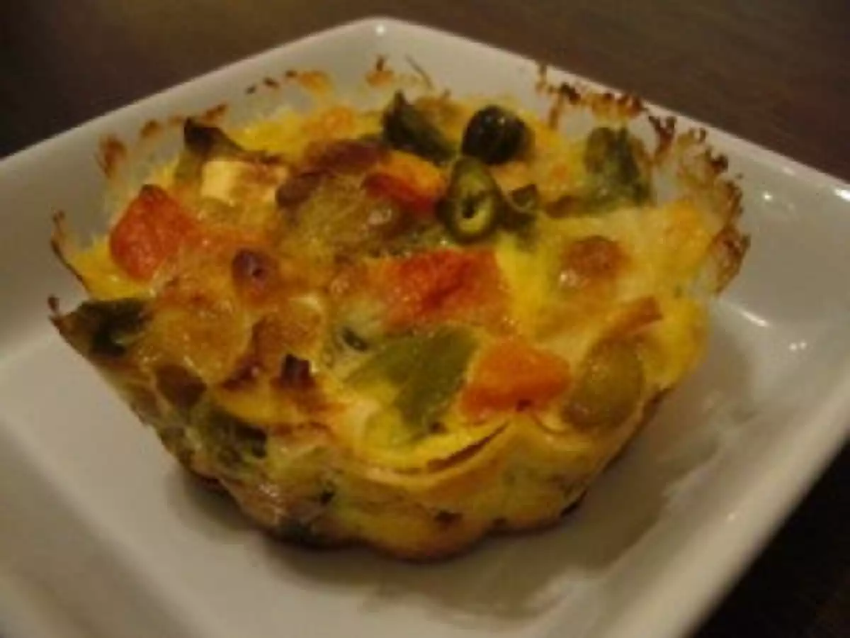 Flan au chèvre et macédoine à la crème de soja