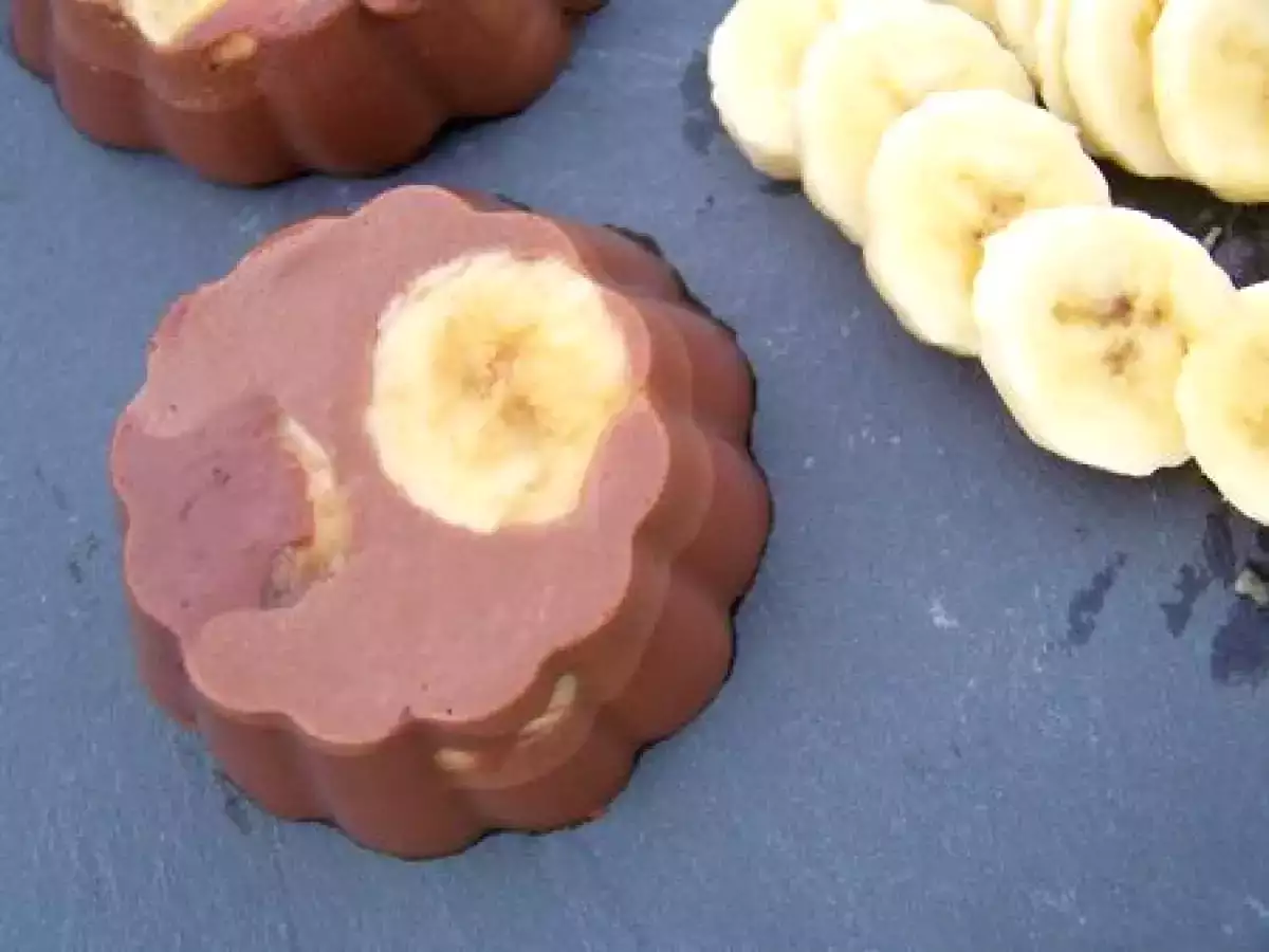 Flan au chocolat banane et cacahuétes!! - photo 2