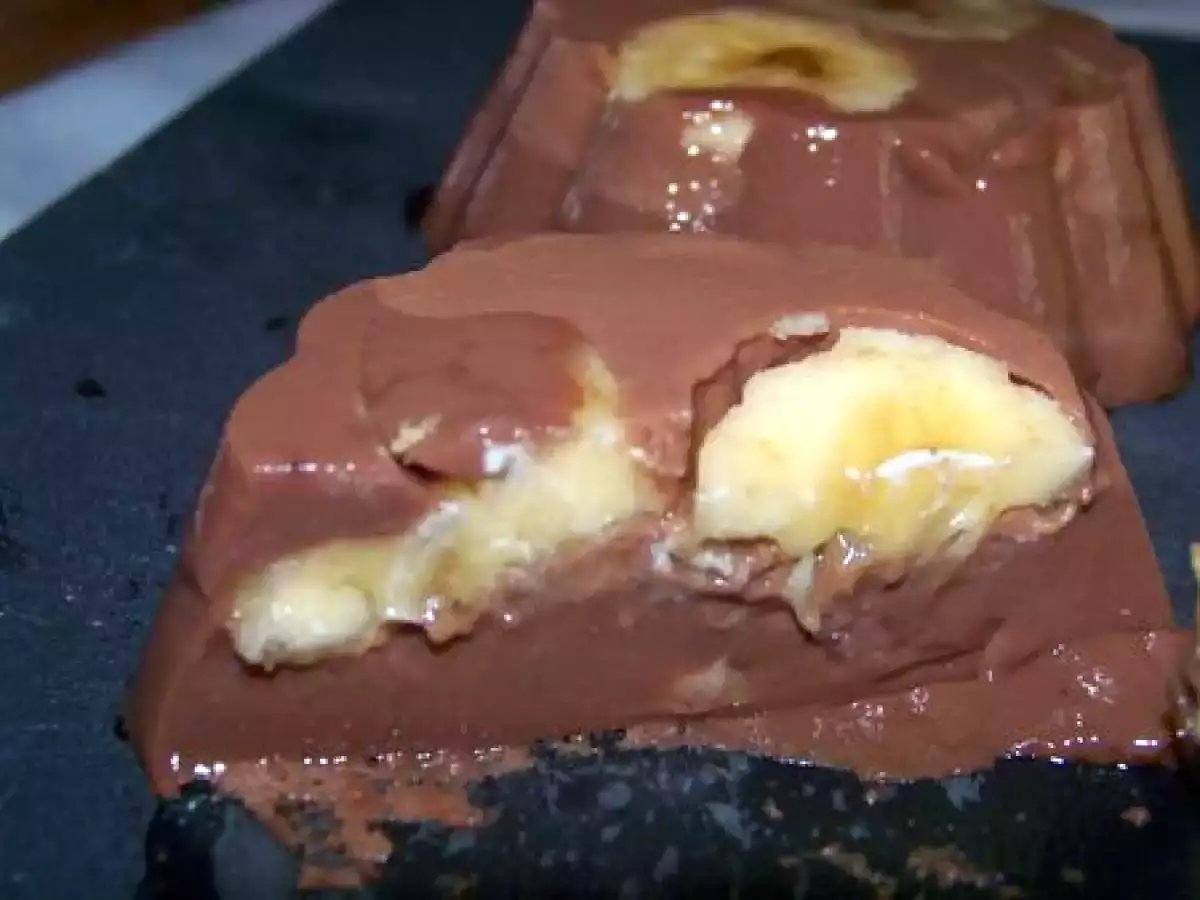 Flan au chocolat banane et cacahuétes!! - photo 3