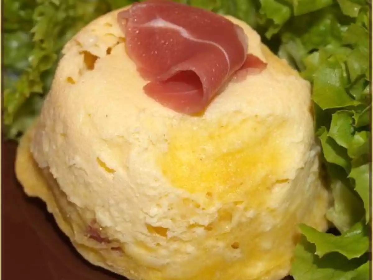 Flan au Gruyère et au Jambon de Pays ... 2 minutes au Micro-ondes - photo 2