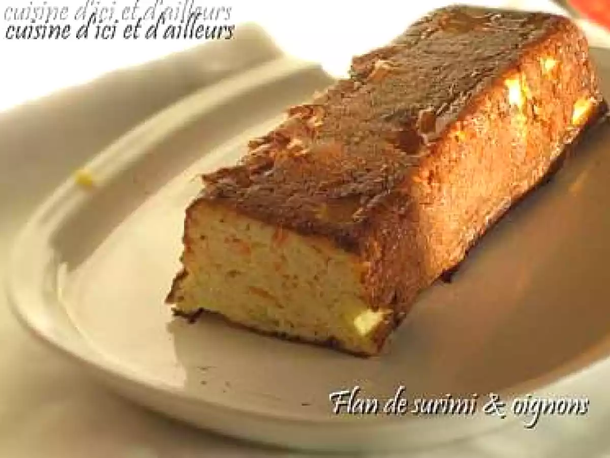 Flan au surimi & oignons