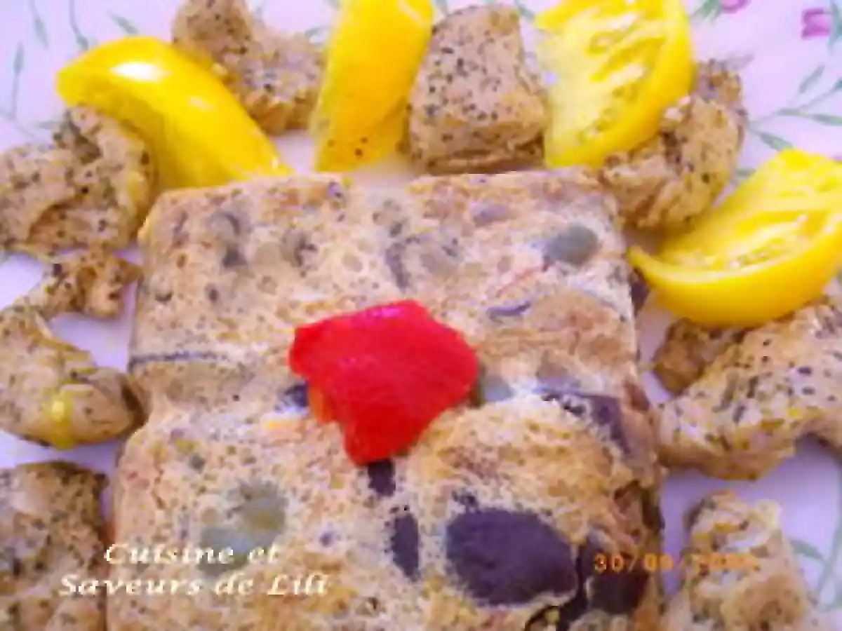 Flan aux aubergines et poivrons