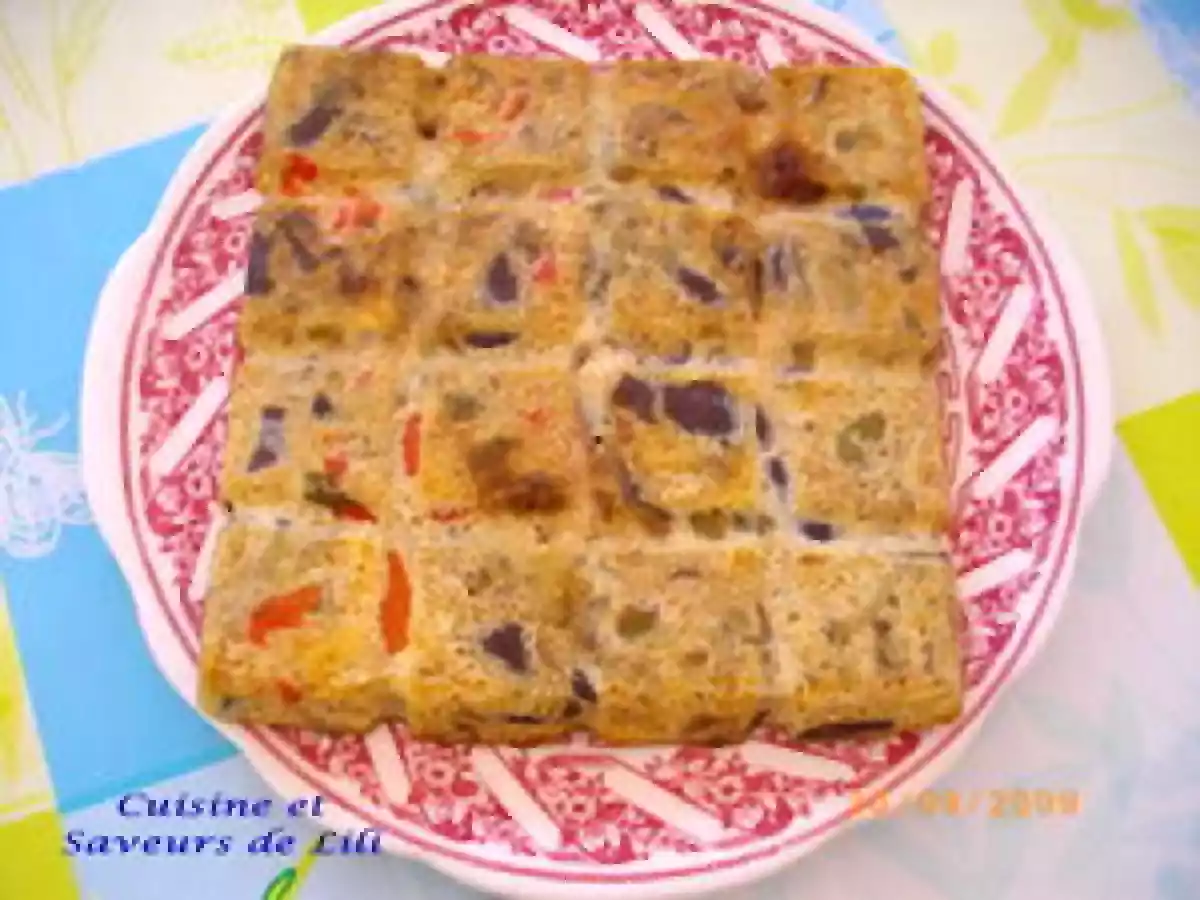 Flan aux aubergines et poivrons - photo 2