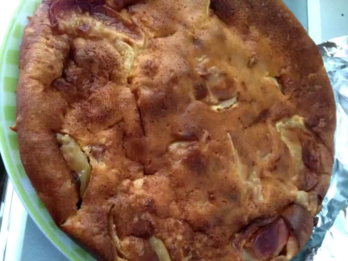 Flan aux pommes caramélisées