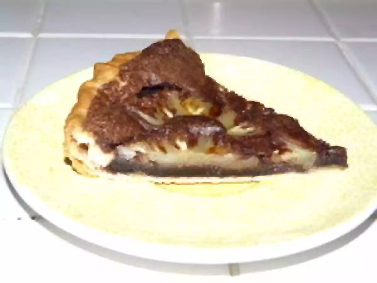 Flan chocolaté ananas-amandes