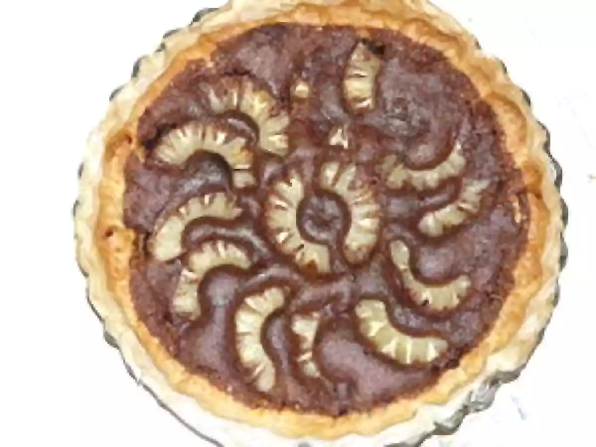 Flan chocolaté ananas-amandes - photo 2