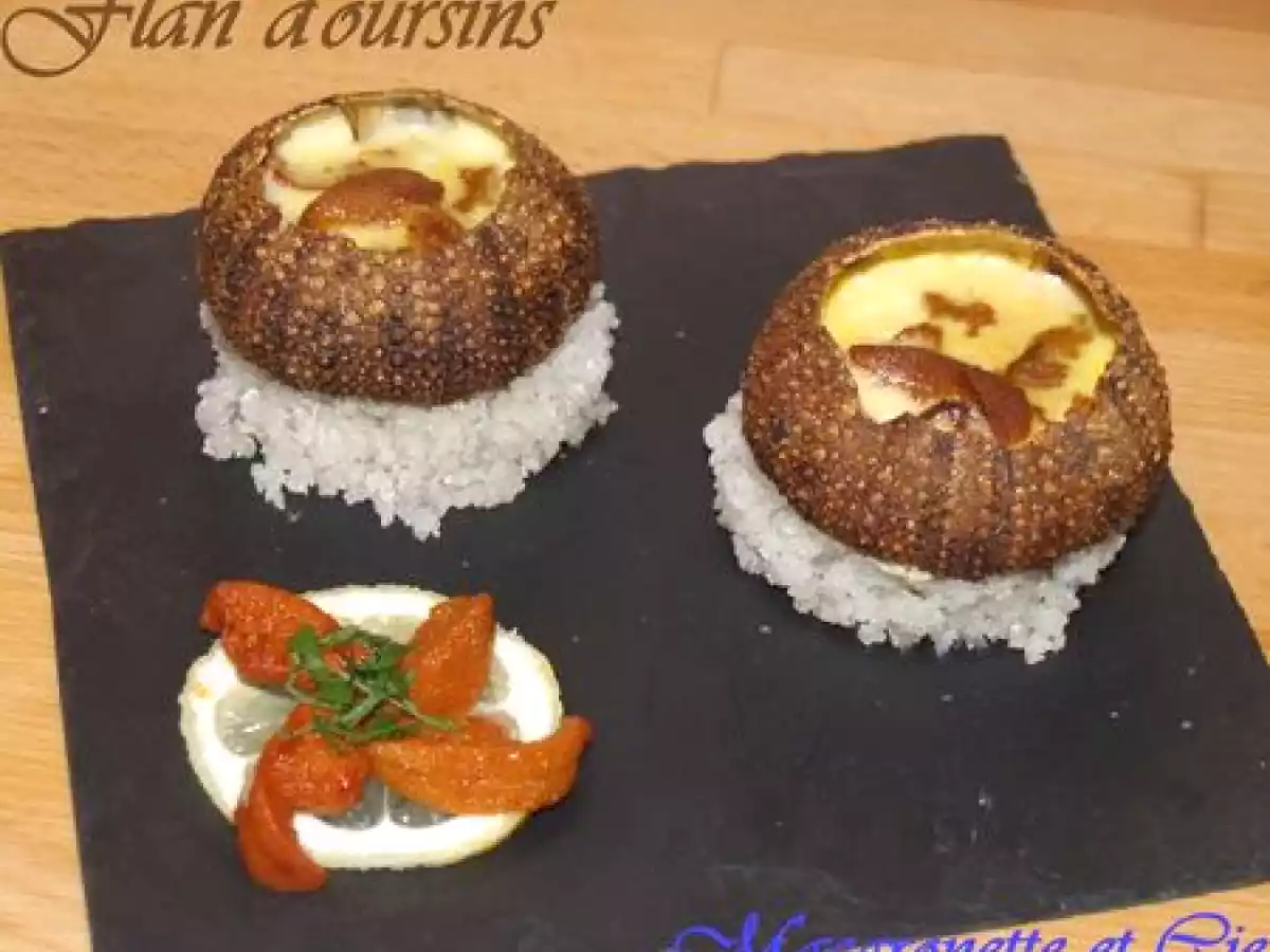 Flan d'oursins et oursins crus - photo 2