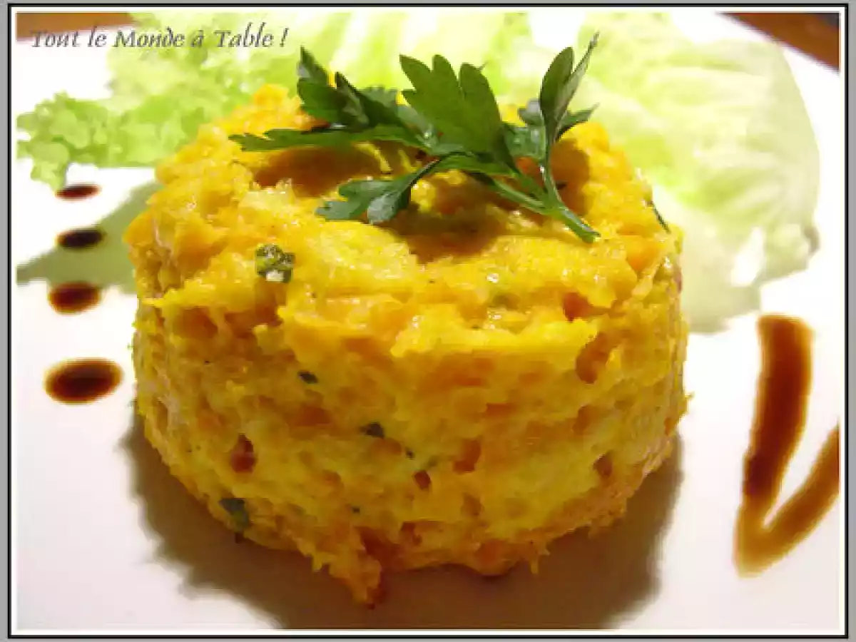 Flan de carotte au cumin et au bacon