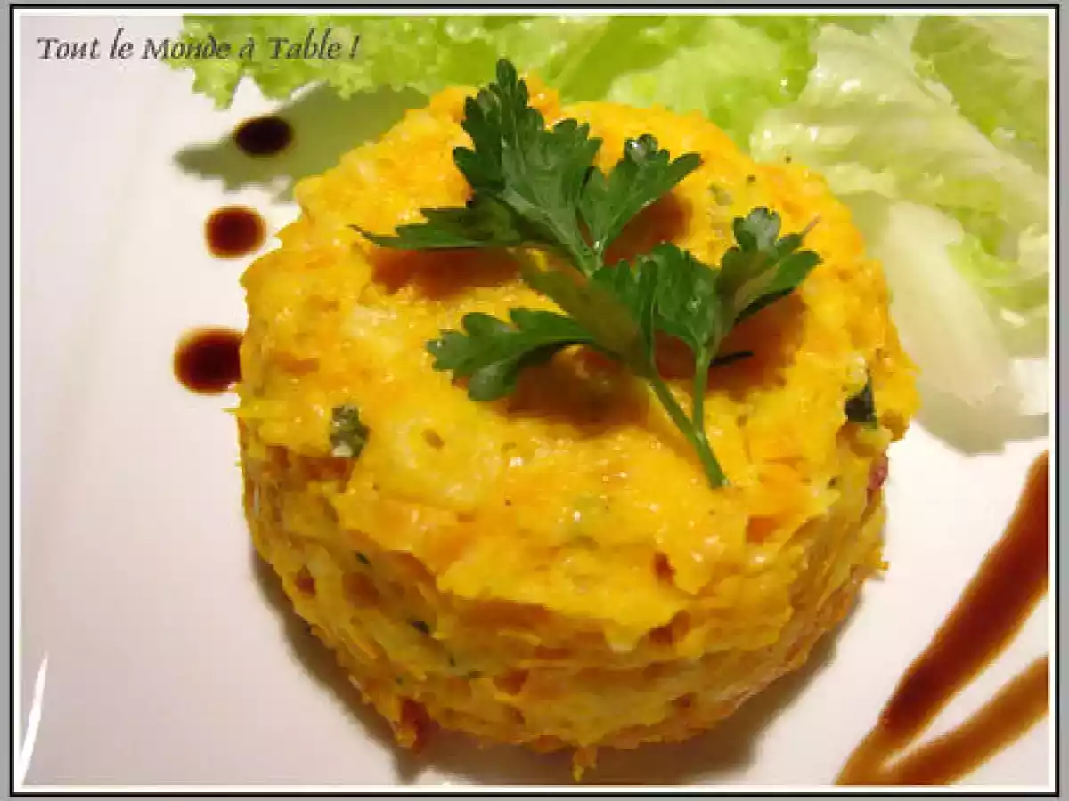 Flan de carotte au cumin et au bacon - photo 2