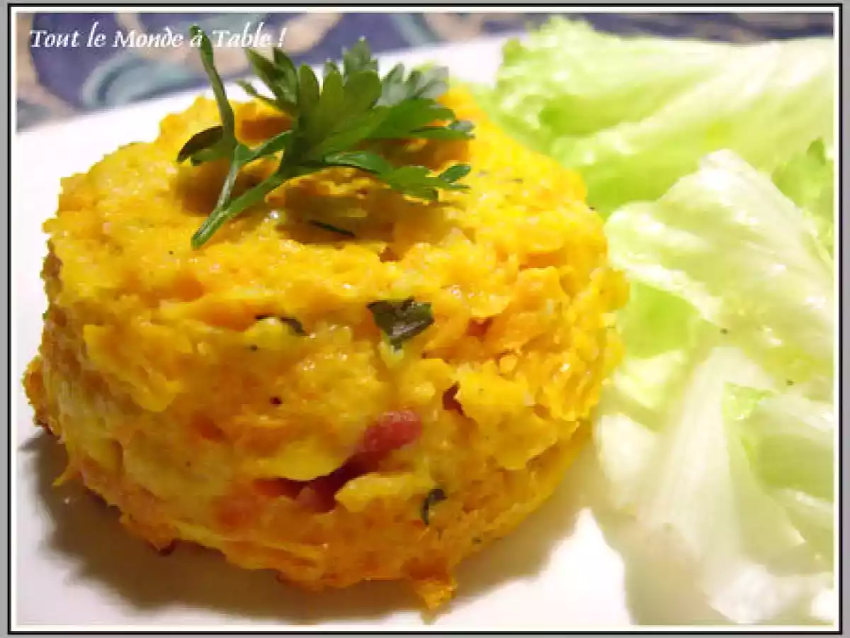 Flan de carotte au cumin et au bacon - photo 3