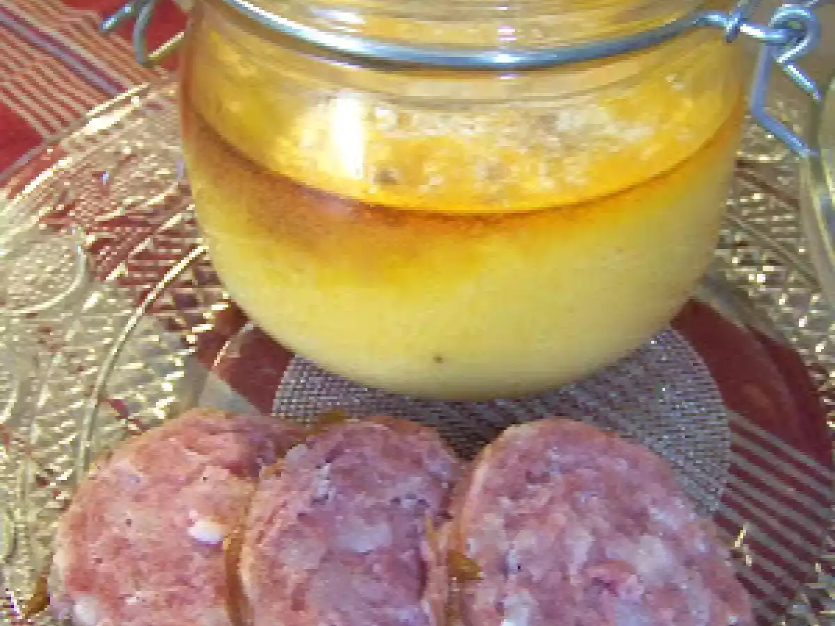 Flan de carottes, buche de chèvre et cumin. - photo 2