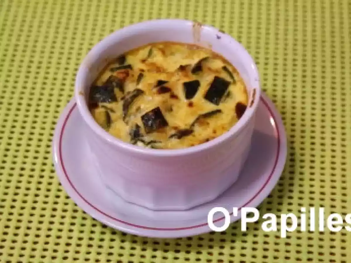 Flan de chou-rave et courgette