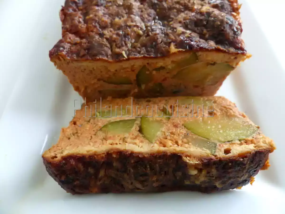 Flan de courgette à la tomate et au basilic