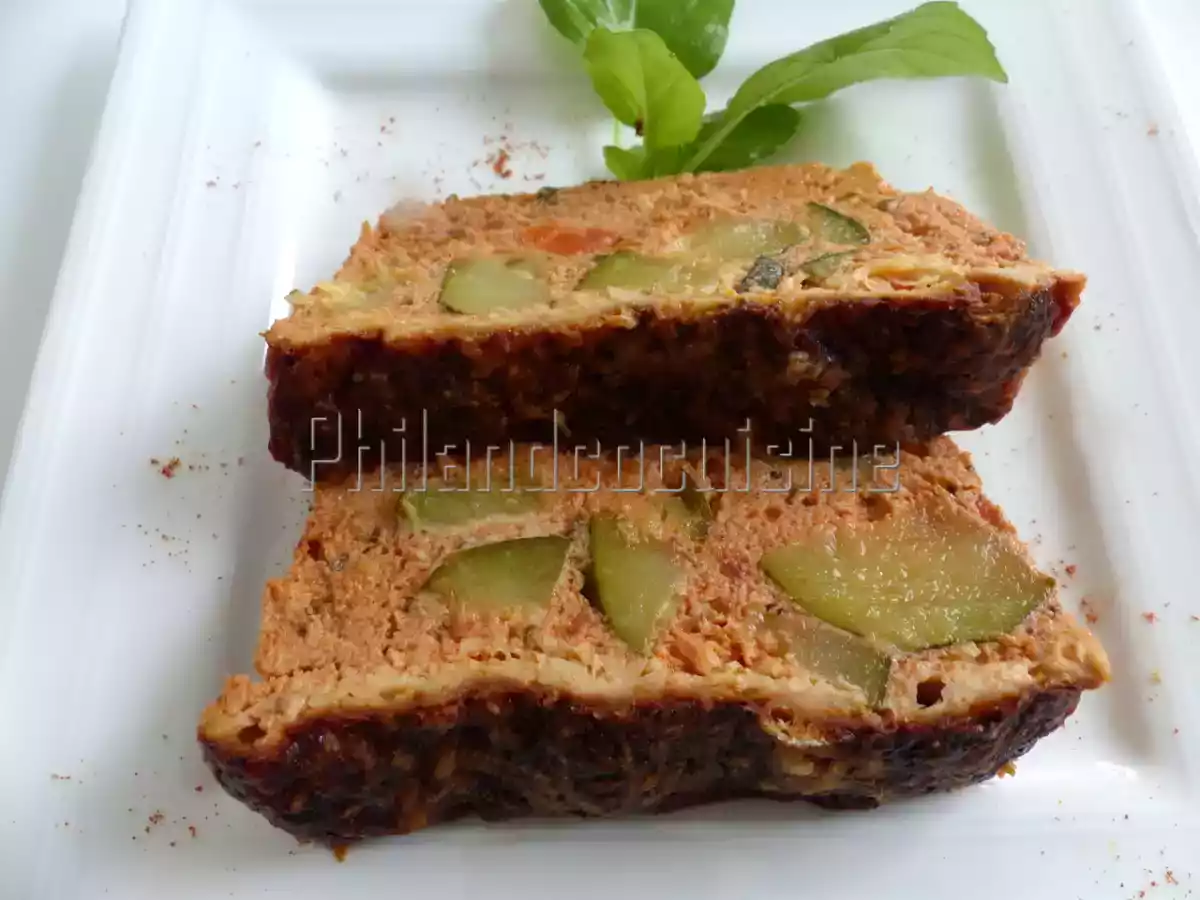 Flan de courgette à la tomate et au basilic - photo 2