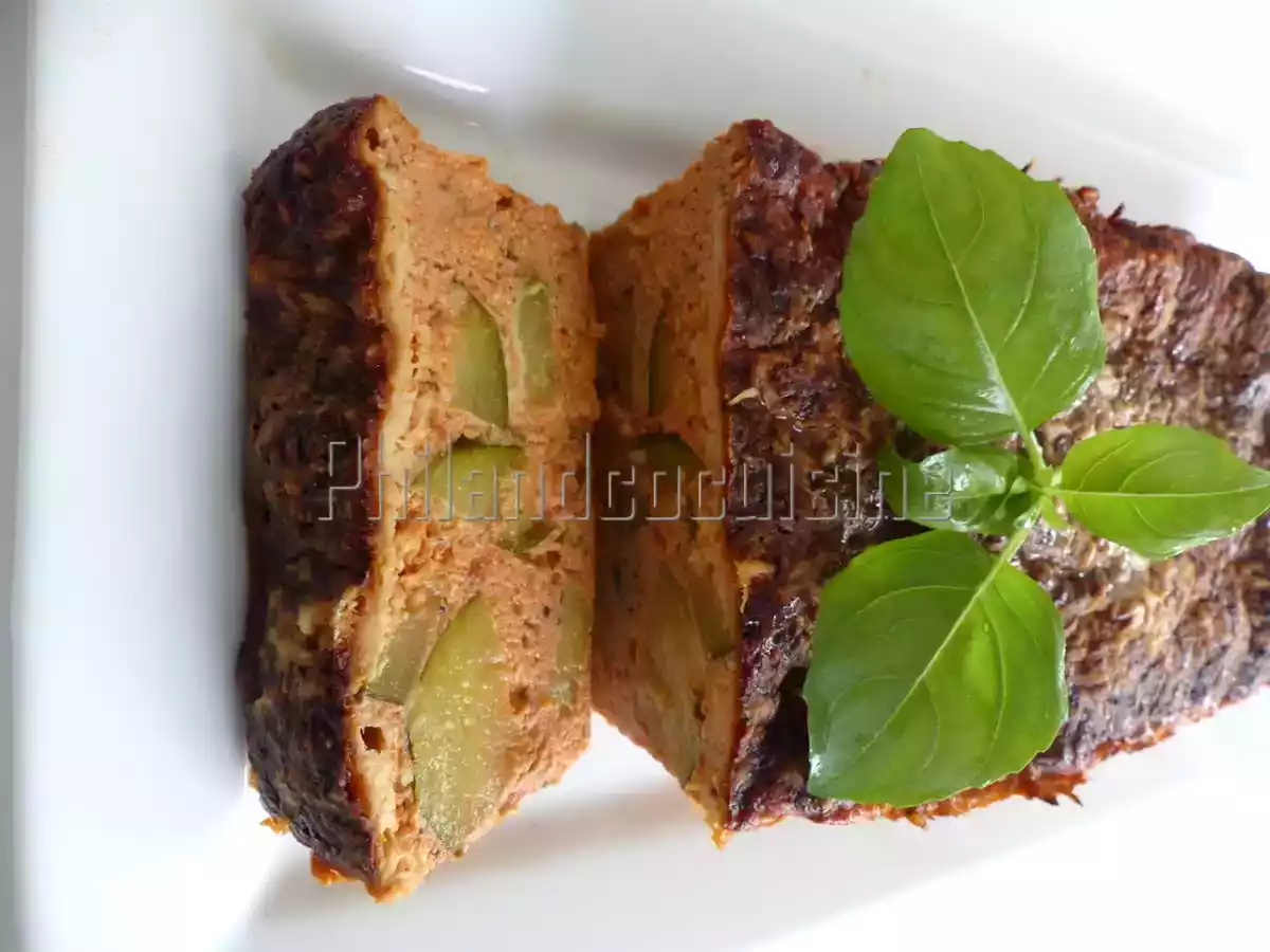 Flan de courgette à la tomate et au basilic - photo 3