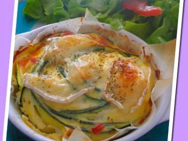 Flan de courgettes au fromage blanc