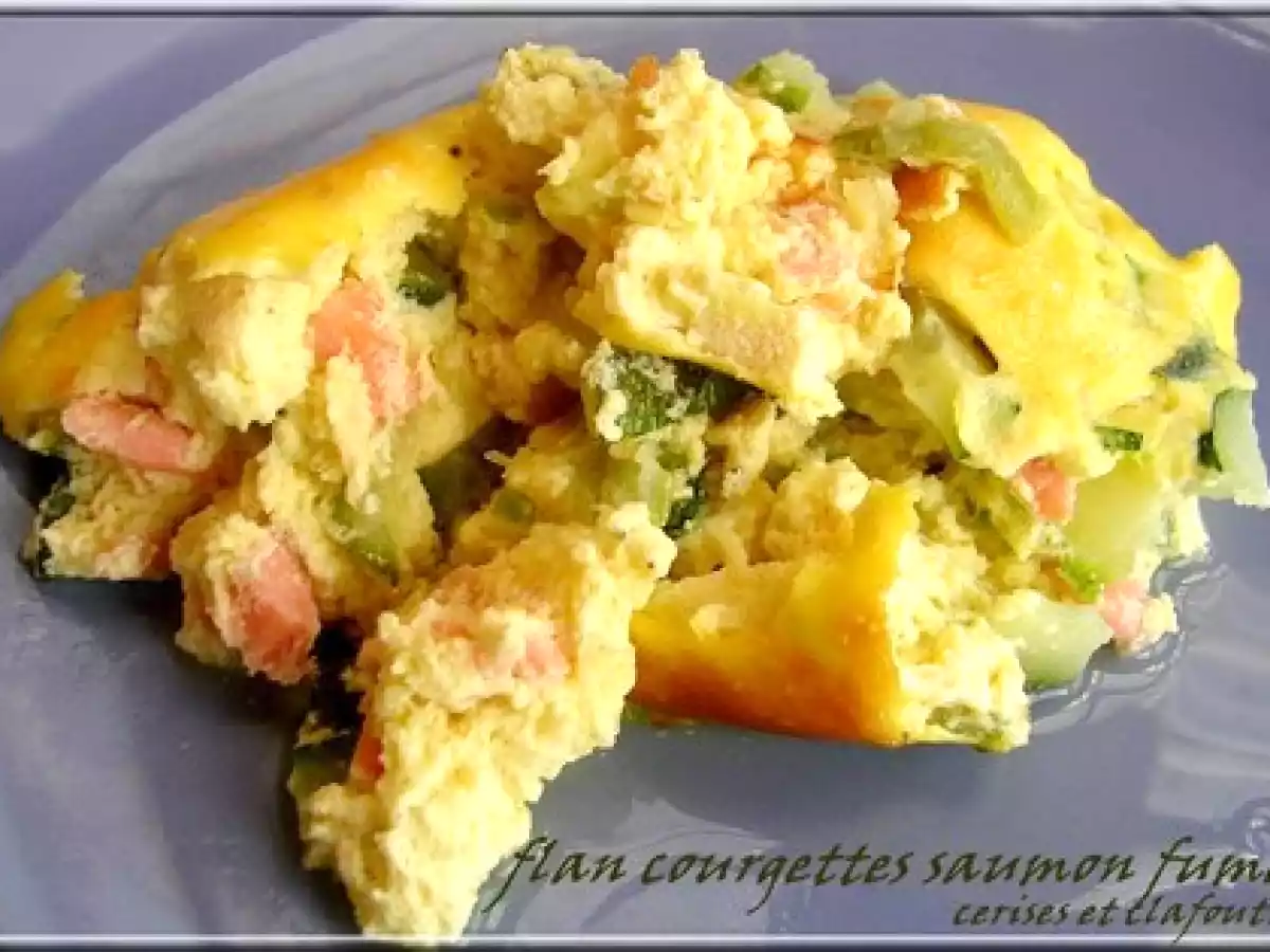 FLAN DE COURGETTES AU SAUMON FUME