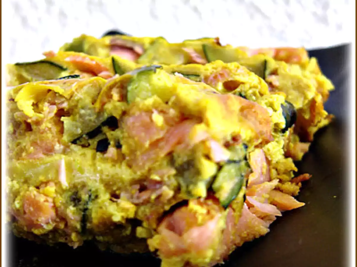 Flan de légumes à la truite fumée et aux épices