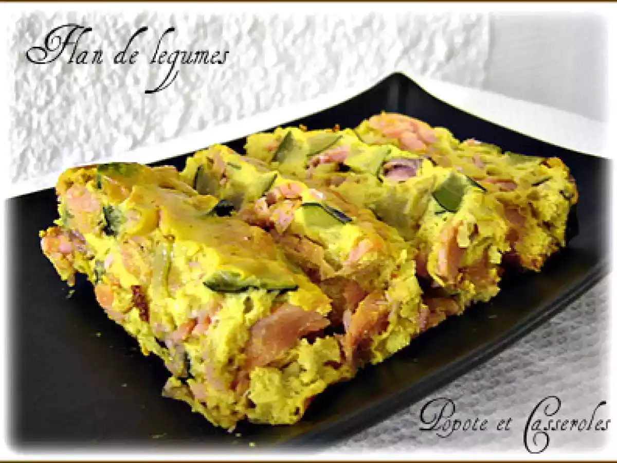 Flan de légumes à la truite fumée et aux épices - photo 2