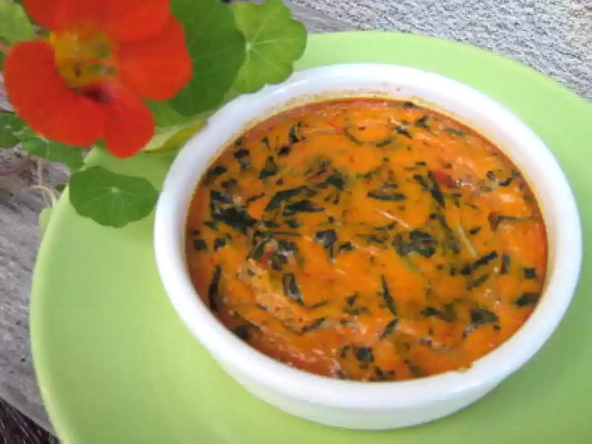 Flan de poivrons aux blettes - photo 2