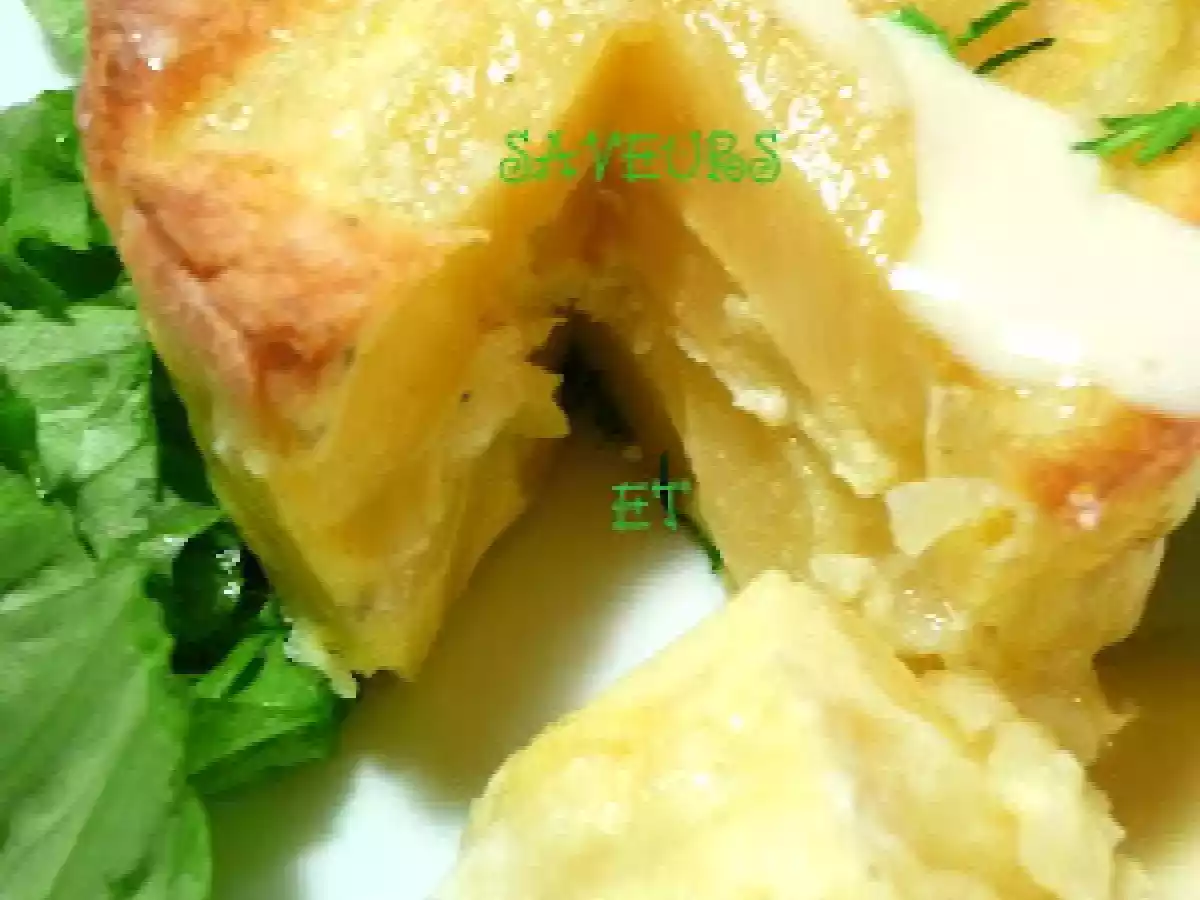 FLAN DE POMMES DE TERRE AU BRIE. - photo 2