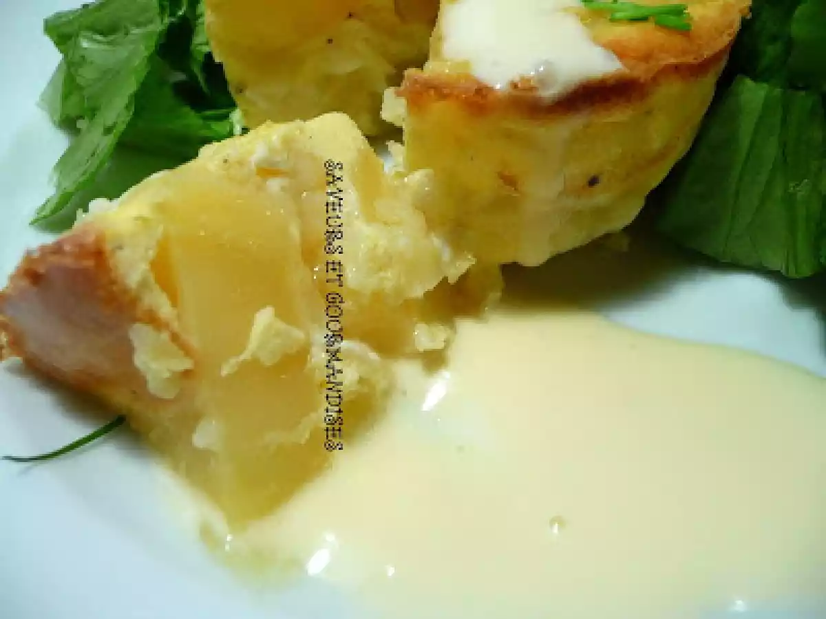 FLAN DE POMMES DE TERRE AU BRIE. - photo 4