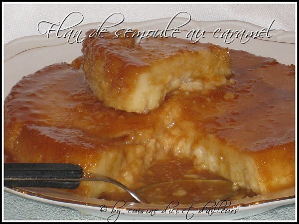 flan de semoule au caramel fid