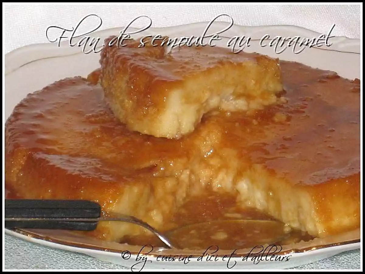 Flan de semoule au caramel