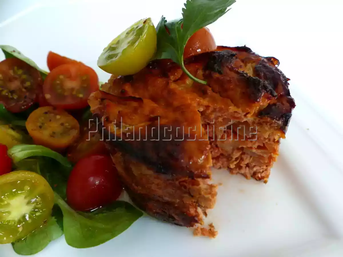 Flan de thon à la tomate