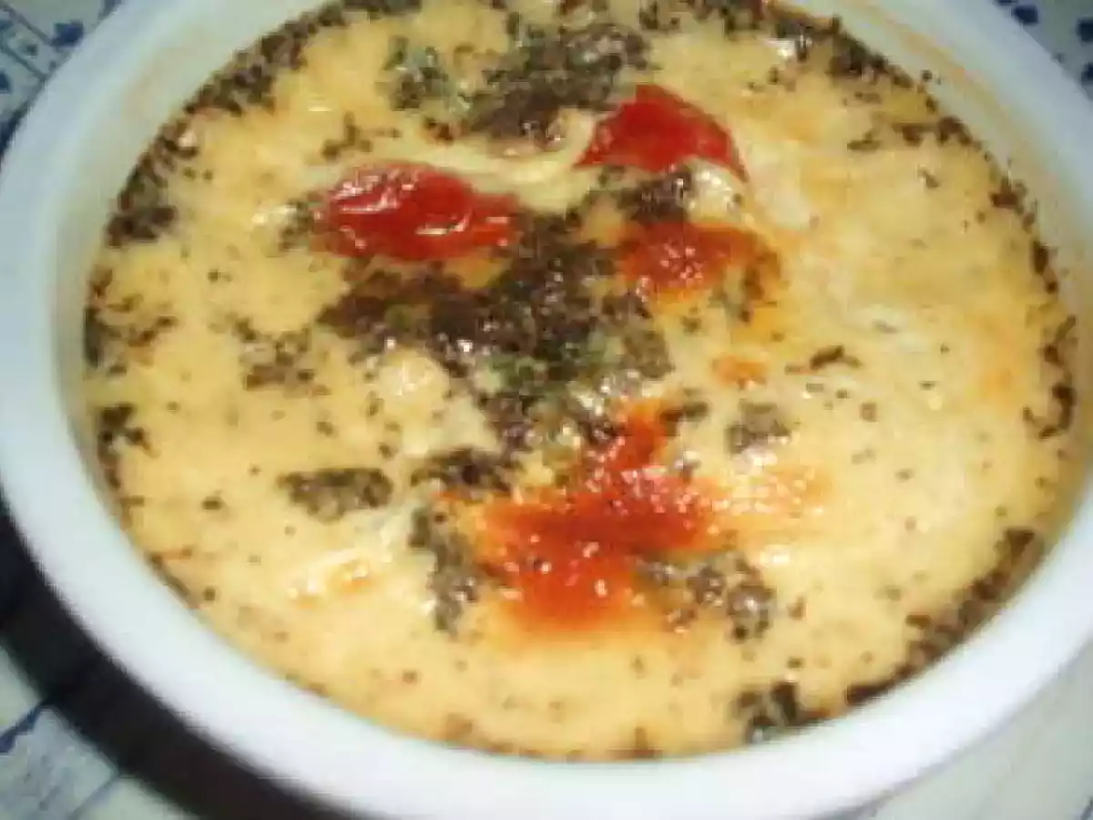 Flan de tomates cerises au basilic