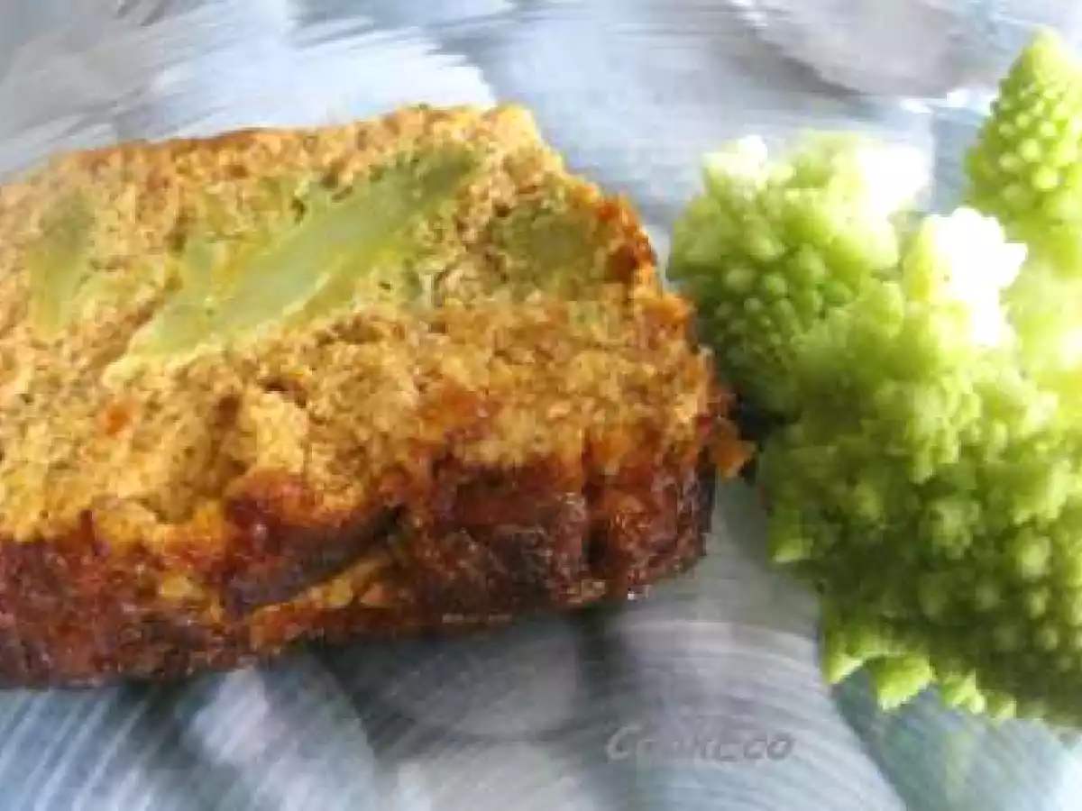 Flan de tomates, coeur de chou Romanesco