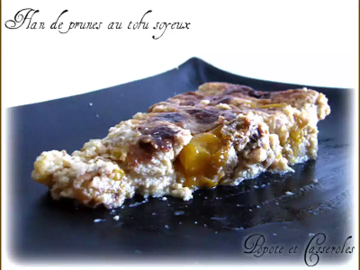 Flan fraîcheur de prunes au tofu soyeux - photo 2