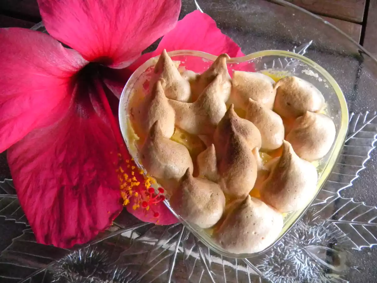 Flan meringué à la papaye