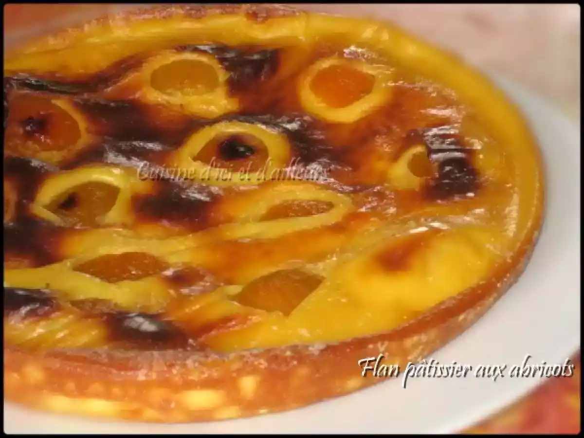 Flan pâtissier aux abricots