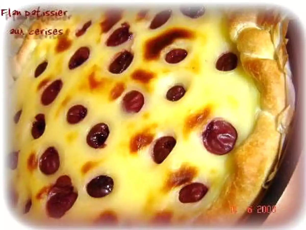 Flan patissier aux cerises